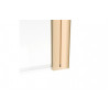 800x1500mm Single Straight Bath Screen (6mm) - Brushed Brass