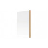 800x1500mm Single Straight Bath Screen (6mm) - Brushed Bronze