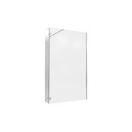 Iconix Optional 300mm 8mm Glass Wetroom Splash Panel - Chrome
