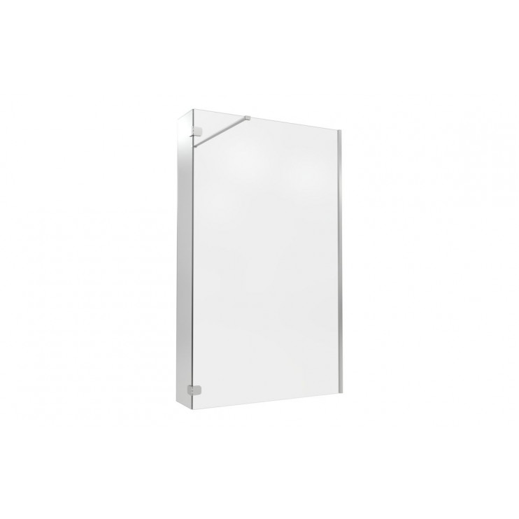 Iconix Optional 300mm Wetroom Splash Panel - Chrome Iconix Optional 300mm 8mm Glass Wetroom Splash Panel - Chrome