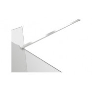 Iconix Optional 300mm 8mm Glass Wetroom Splash Panel - Chrome