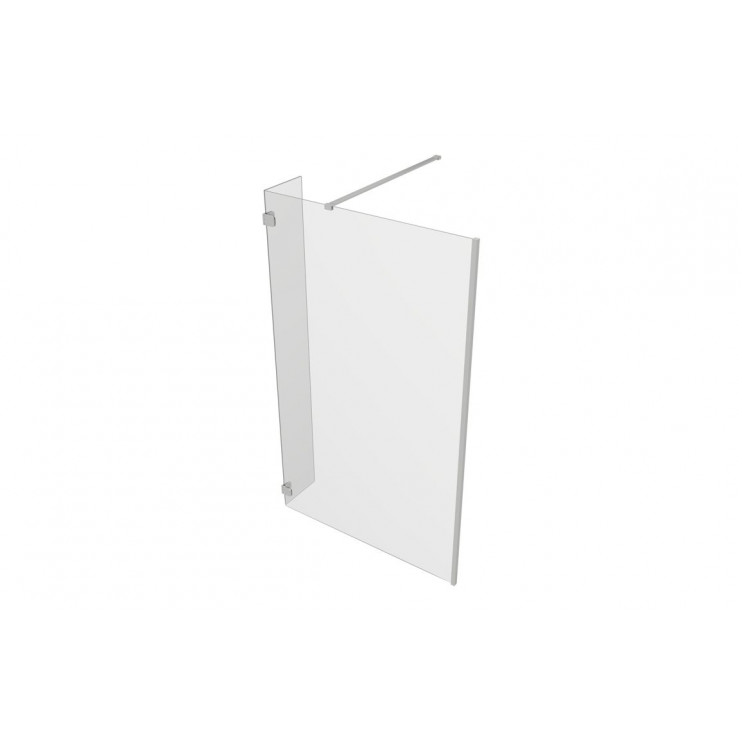 Iconix Optional 300mm Wetroom Splash Panel - Chrome Iconix Optional 300mm 8mm Glass Wetroom Splash Panel - Chrome