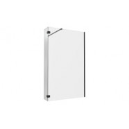 Wetroom Panels Black DIEWP3004 Iconix Optional 300mm 8mm Glass Wetroom Splash Panel - Black