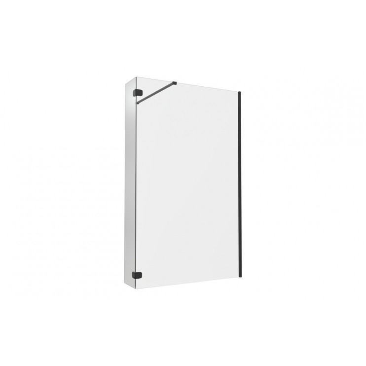 Iconix Optional 300mm Wetroom Splash Panel - Black Iconix Optional 300mm 8mm Glass Wetroom Splash Panel - Black