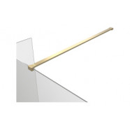 Iconix Optional 300mm Wetroom 8mm Glass Splash Panel - Brushed Brass