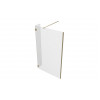 Iconix Optional 300mm Wetroom 8mm Glass Splash Panel - Brushed Brass