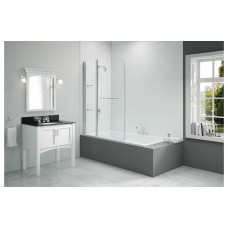 Merlyn 1150x1500mm 2-Panel Curved Bath Screen (6mm)