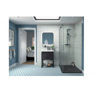 Iconix 1200mm Semi-Framed Sliding Door - Chrome Iconix 1200mm 8mm Glass Semi-Framed Sliding Door - Chrome shower door