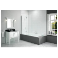 Merlyn 1100x1500mm 2-Panel Folding Hinged Bath Screen (8mm)