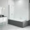 Merlyn 800x1500mm Single Square Bath Screen (6mm)