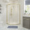 Classix 800mm 2 Door Quadrant - Brushed Brass