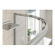 Classix 900mm x 6mm Glass 2 Door Quadrant - Chrome