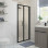 Classix 900mm x 6mm Glass Bi-fold Door - Matt Black