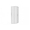 Classix 900mm x 6mm Glass 2 Door Easy-Fit Quadrant - Chrome