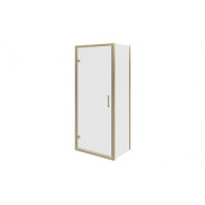 Classix 800mm x 6mm Glass Pivot Door - Brushed Brass
