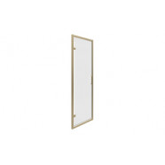 Classix 800mm x 6mm Glass Pivot Door - Brushed Brass