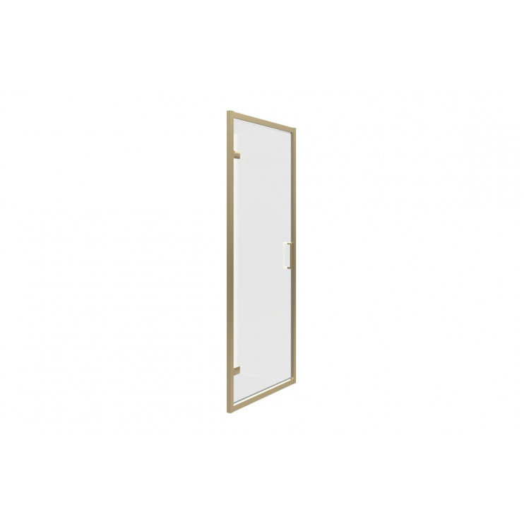 Classix 900mm x 6mm Glass Pivot Door - Brushed Brass