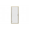 Classix 900mm x 6mm Glass Pivot Door - Brushed Brass