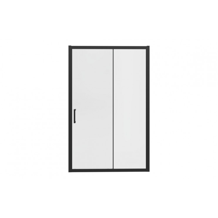 Classix 1700mm x 6mm Glass Sliding Door - Matt Black