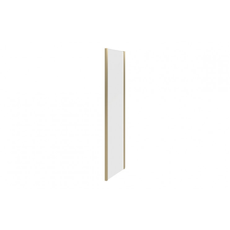 Classix 900mm x 6mm Glass Side Panel - Brushed Brass