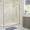 Classix 900mm x 6mm Glass Side Panel - Brushed Brass