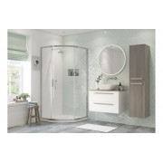 Flex 800mm 1 Door Quadrant - Chrome