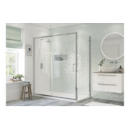 Flex 1100mm Sliding Door - Chrome Flex 1100mm 8mm glass Sliding Door - Chrome shower door