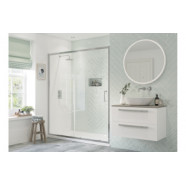 Flex 1000mm 8mm glass Sliding Door - Chrome shower door 