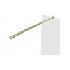 Iconix 1000mm 8mm Glass Wetroom 8mm Glass Panel & Support Bar - Brushed Brass