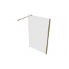 Iconix 1000mm 8mm Glass Wetroom 8mm Glass Panel & Support Bar - Brushed Brass
