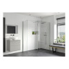 Iconix 700mm 8mm Glass Wetroom Side Panel & Arm - Chrome