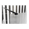 Iconix 800mm 8mm Glass Fluted Wetroom Panel & Side Panel Arm - Black