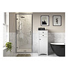 Iconix 900mm 8mm Glass Hinged Door - Chrome