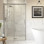 Iconix 1500mm8mm Glass  Semi-Framed Sliding Door - Chrome shower door 