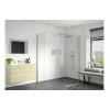 Iconix 500mm 8mm Glass Wetroom Side Panel & Arm - Chrome