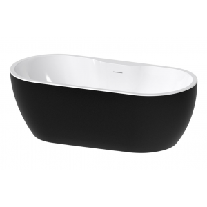 Freestanding 1650x745x580mm 0TH Bath - Gloss Black