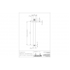 Shower Arm AB2417 Abode Euphoria Ceiling Mounted Square Shower Arm - Chrome