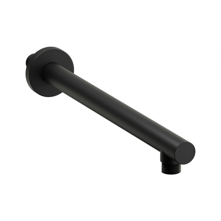 Abode Euphoria Wall Mounted Circular Shower Arm - Matt Black Abode Euphoria Wall Mounted Circular Shower Arm - Matt Black