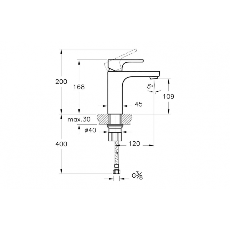 VitrA Minimax S Basin Taps - Chrome