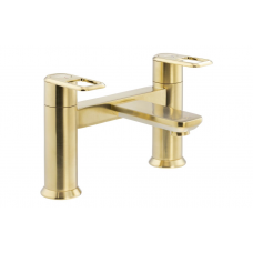 Abode Levarto Deck Mounted Bath Filler - Brushed Brass