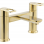 Abode Levarto Deck Mounted Bath Filler - Brushed Brass
