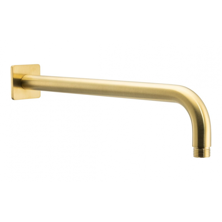 Abode Uno Wall Shower Arm - Brushed Brass Abode Uno Wall Shower Arm - Brushed Brass