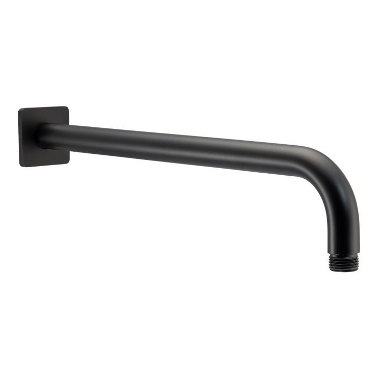 Abode Uno Wall Shower Arm - Matt Black Abode Uno Wall Shower Arm - Matt Black