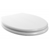 Sherbourne Soft Close Toilet Seat - Satin White Wood Effect