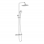 VitrA Aquaheat Bliss 250 Thermostatic Shower Column - Chrome