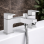 Ponza Bath/Shower Mixer & Bracket - Chrome Bathroom Taps