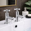 Orford Range of Bathroom Taps & Mixers DITS2038 Orford Basin Taps - Chrome Bathroom Taps