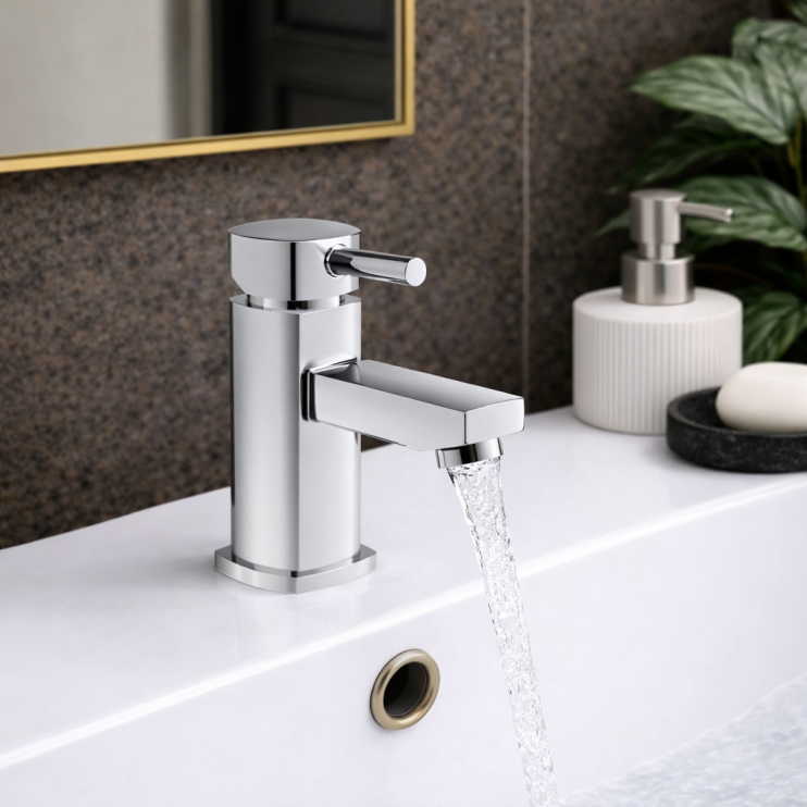 Toulon Basin Mixer - Chrome Bathroom Taps