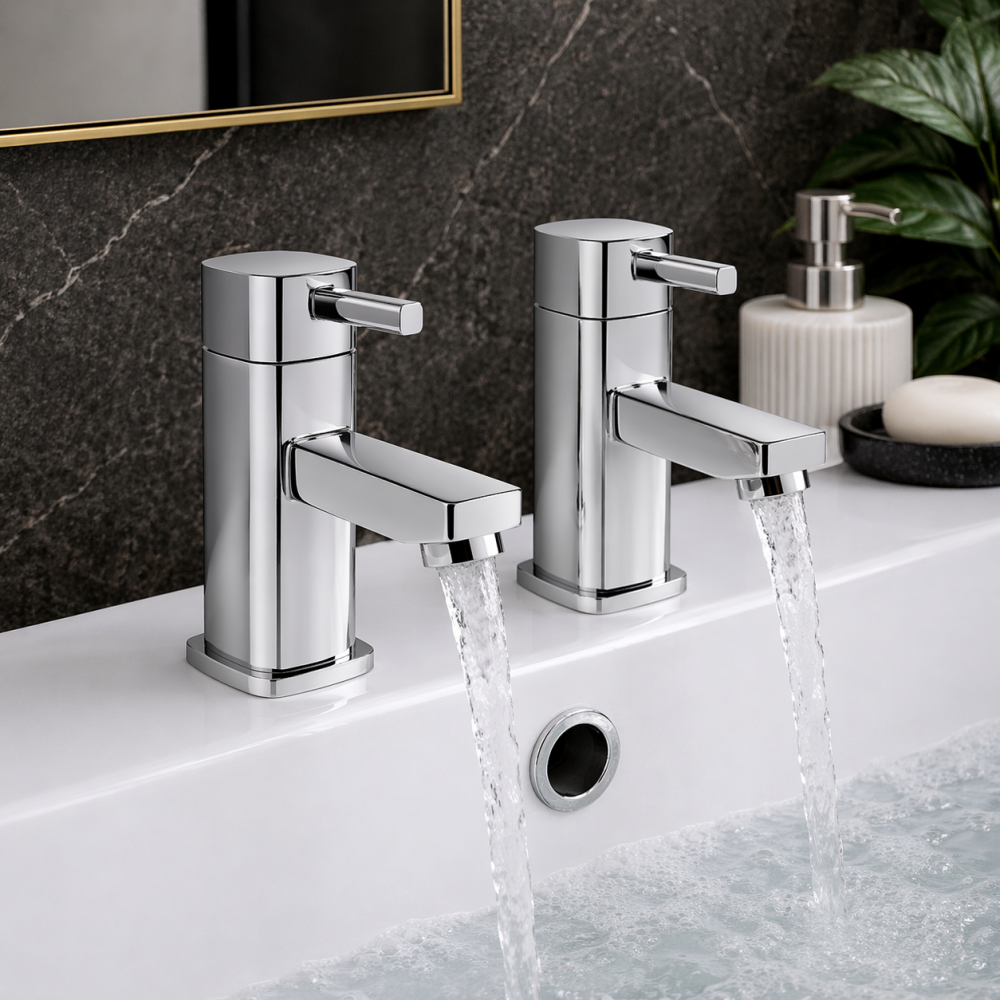 Toulon Bath Taps - Chrome Bathroom Taps