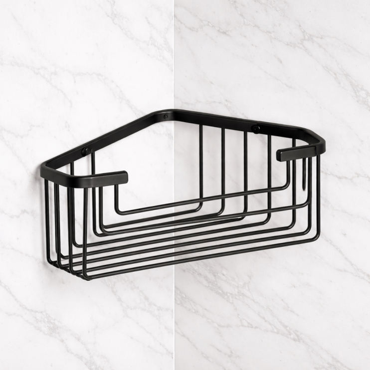 Origins Living Gedy Deep Corner Basket - Black 2483-14